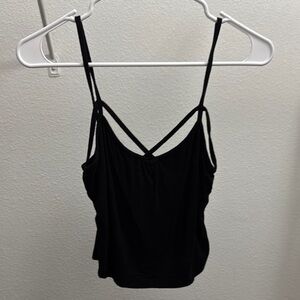 SHEIN Black Backless Fitted Camisole